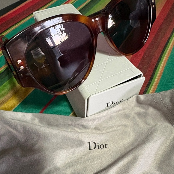 Dior Tortoise Shell Sunglasses - Picture 1 of 3